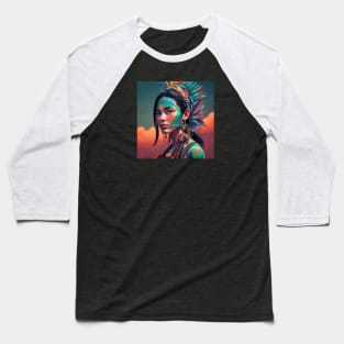 Native Indigenous Art Photorealism Baseball T-Shirt